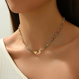 Heart-Shaped Pearl Necklace
