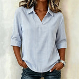 Casual Striped Blouse