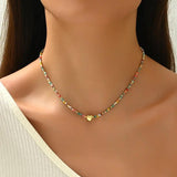 Heart-Shaped Pearl Necklace