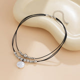 Vintage Beaded Pendant Necklace