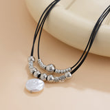 Vintage Beaded Pendant Necklace