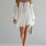 Romane | Mini Floaty Bohemian Dress, Off-the-Shoulder