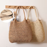 Manuela | Woven Straw Crossbody Bag - Light Natural