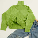 Casual Knit Pullover in Solid Colour