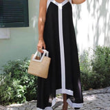 Silvana | Midi Dress in Colour Blocks
