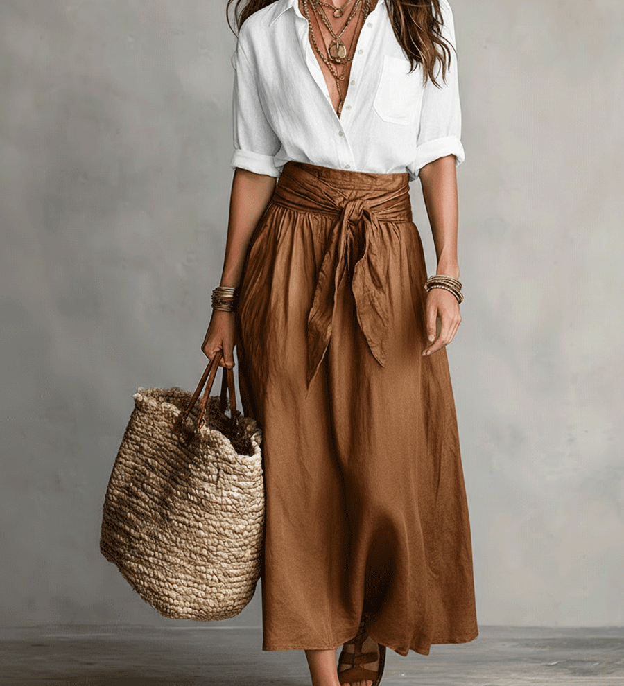 Effortless Elegance Boho Skirt Set