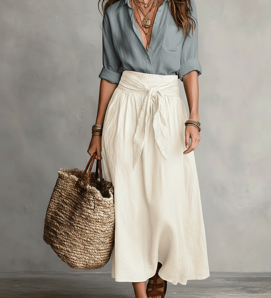 Effortless Elegance Boho Skirt Set