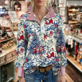 Vintage Christmas Blouse