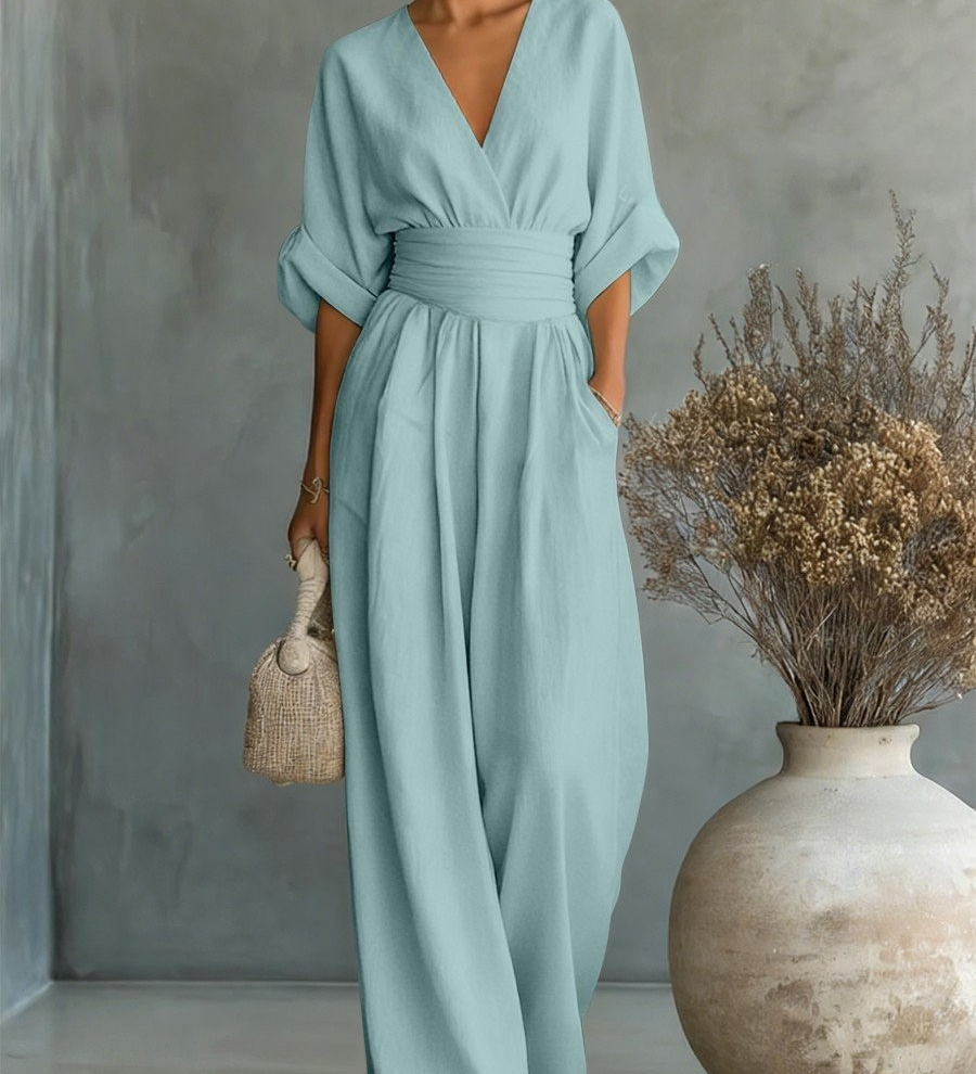 Victoria | Effortless V-Neck Jumpsuit