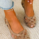 Manuela™ | Woven Flat Sandals