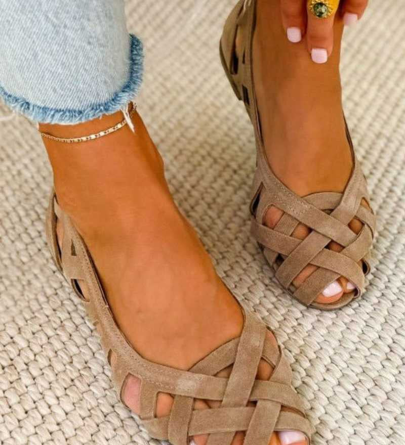 Manuela™ | Woven Flat Sandals