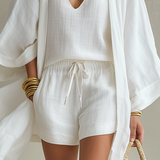 Lightweight Layered Casual Three-Piece Set