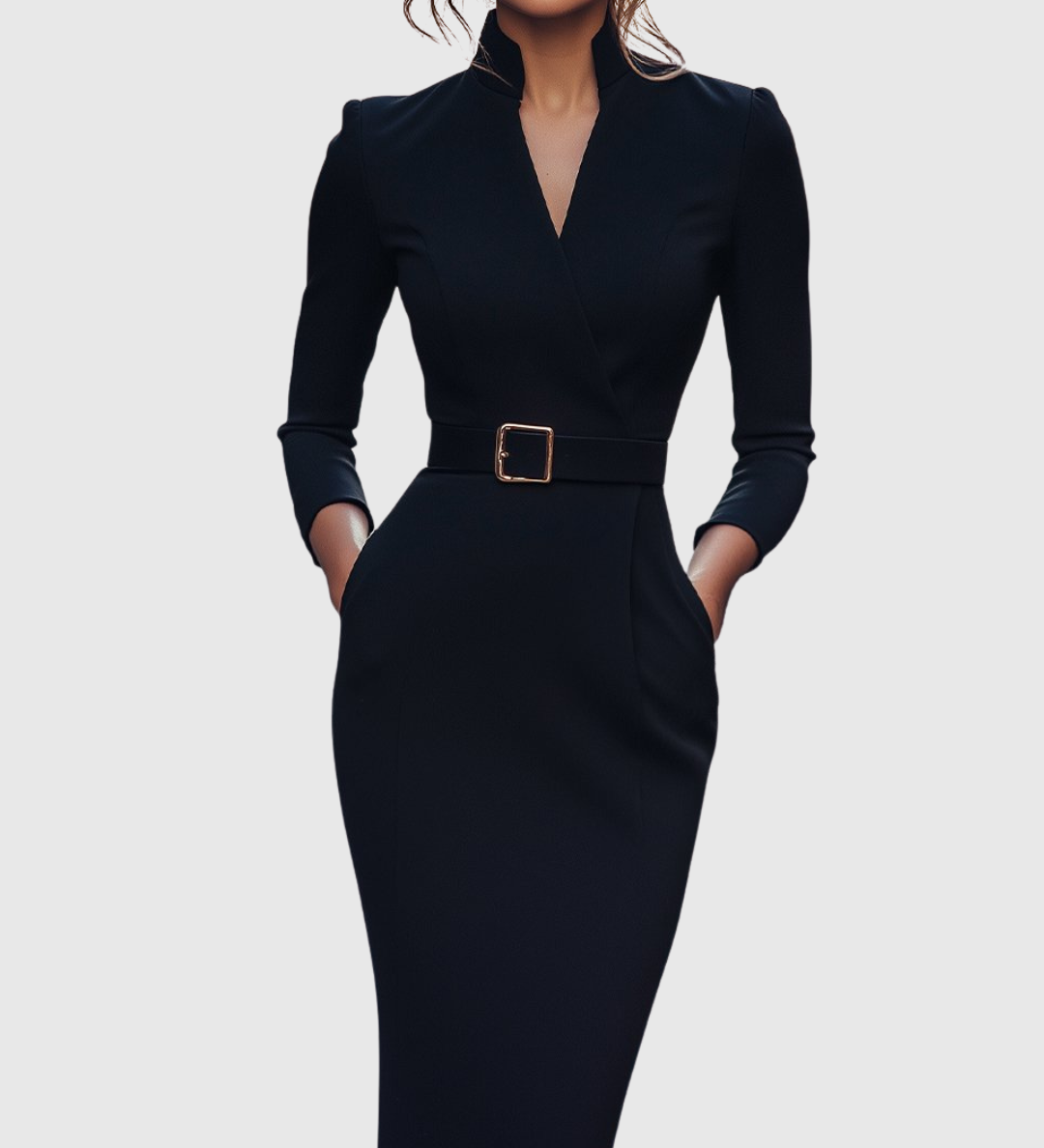 CLARIBEL | REFINED MIDI DRESS