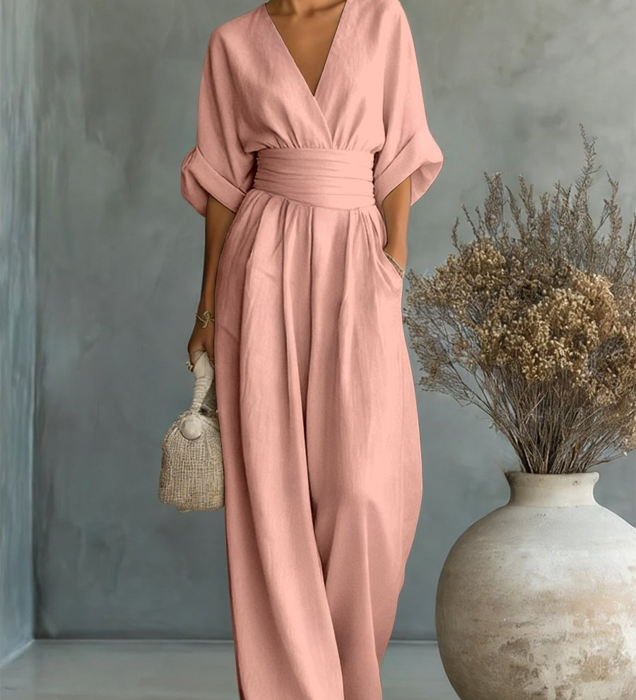 Victoria | Effortless V-Neck Jumpsuit