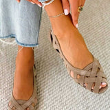 Manuela™ | Woven Flat Sandals