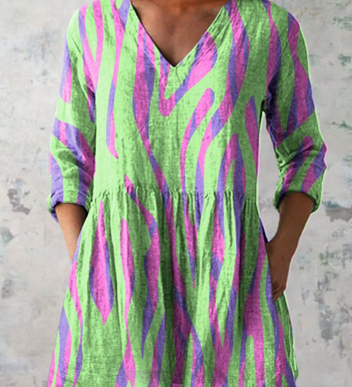 Poppy | Long Blouse with V-Neck