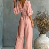 Victoria | Effortless V-Neck Jumpsuit