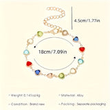 HEART-SHAPED GOLD BRACELET