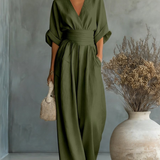 Victoria | Effortless V-Neck Jumpsuit