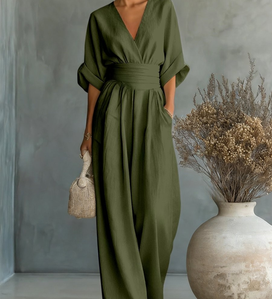Victoria | Effortless V-Neck Jumpsuit