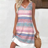 Casual Gradient Dress