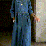 Clara | Peter Pan Collar Denim Dress