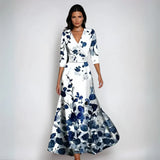 Isabel | Elegant Floral A-Line Dress