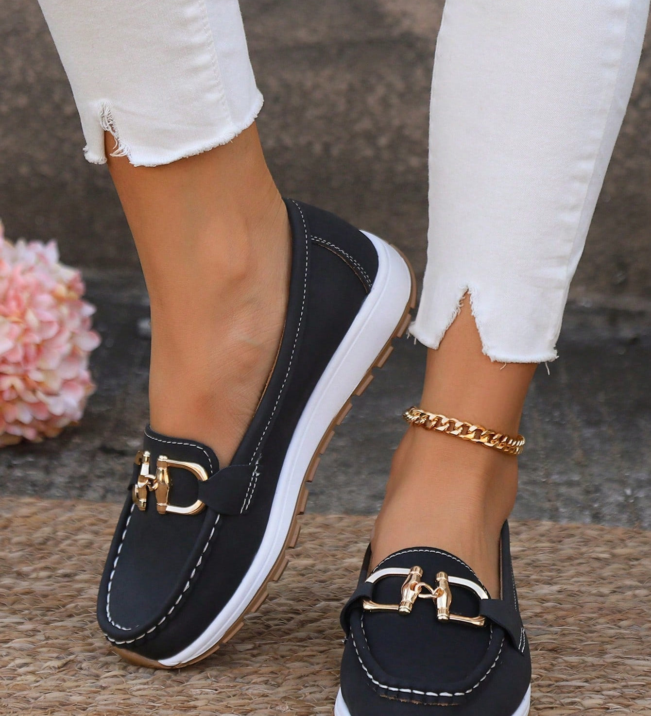 Daniela - Platform Loafers with Buckle