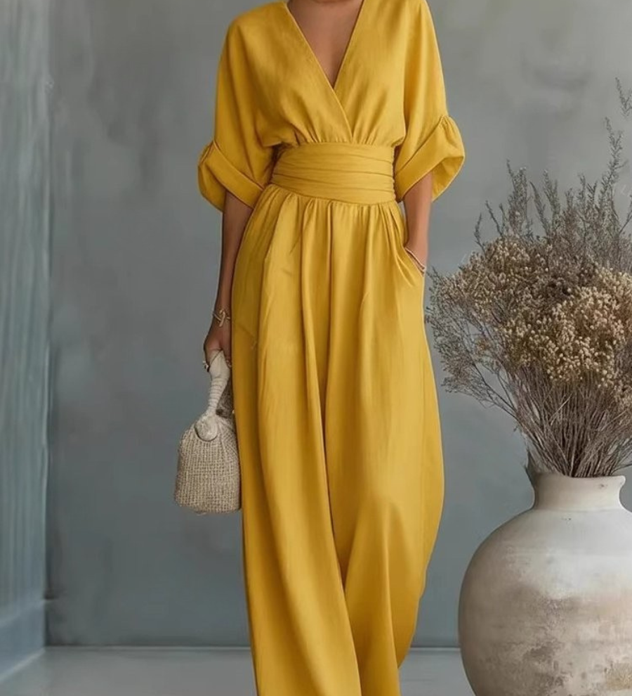 Victoria | Effortless V-Neck Jumpsuit