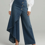 Audrey | Denim Wrap Trousers