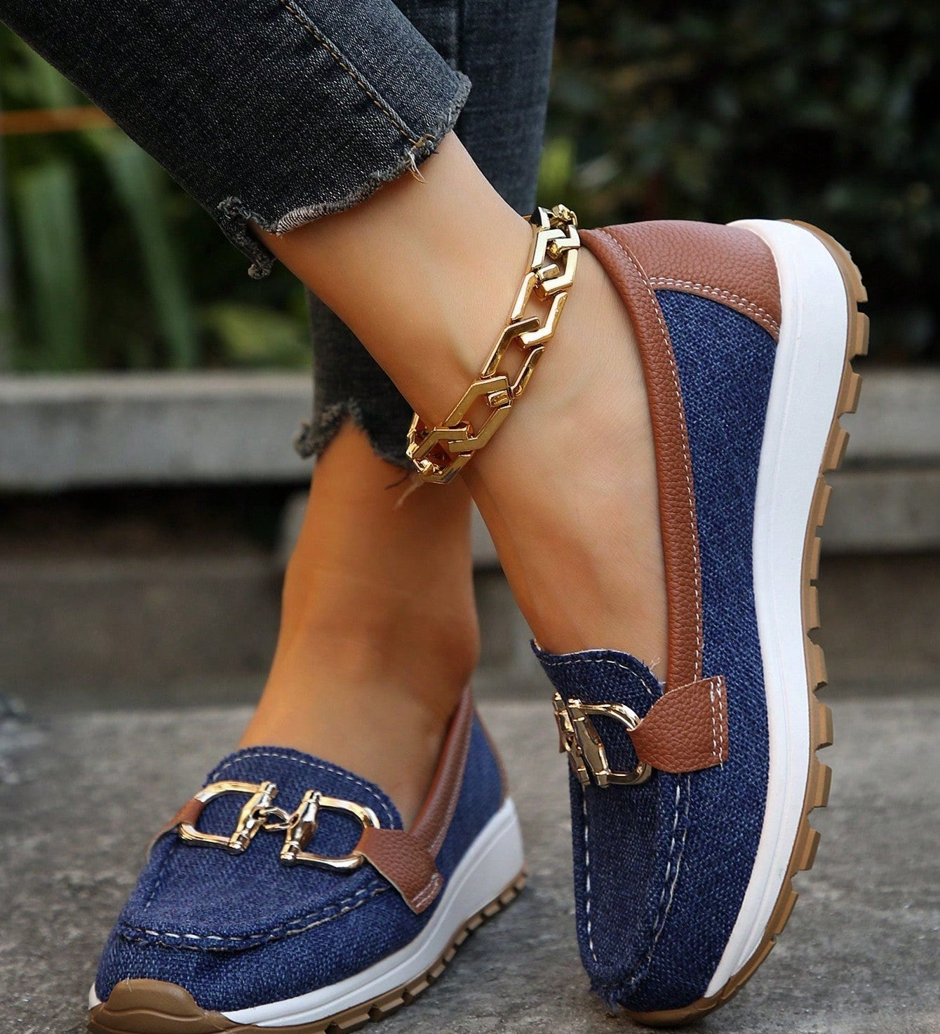 Daniela - Platform Loafers with Buckle