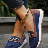 Daniela - Platform Loafers with Buckle