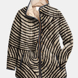 OLIVIA | Quilted Jacket with Hand-Drawn Circles Léa