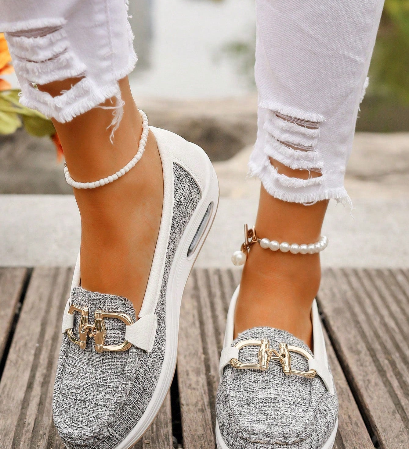Daniela - Platform Loafers with Buckle