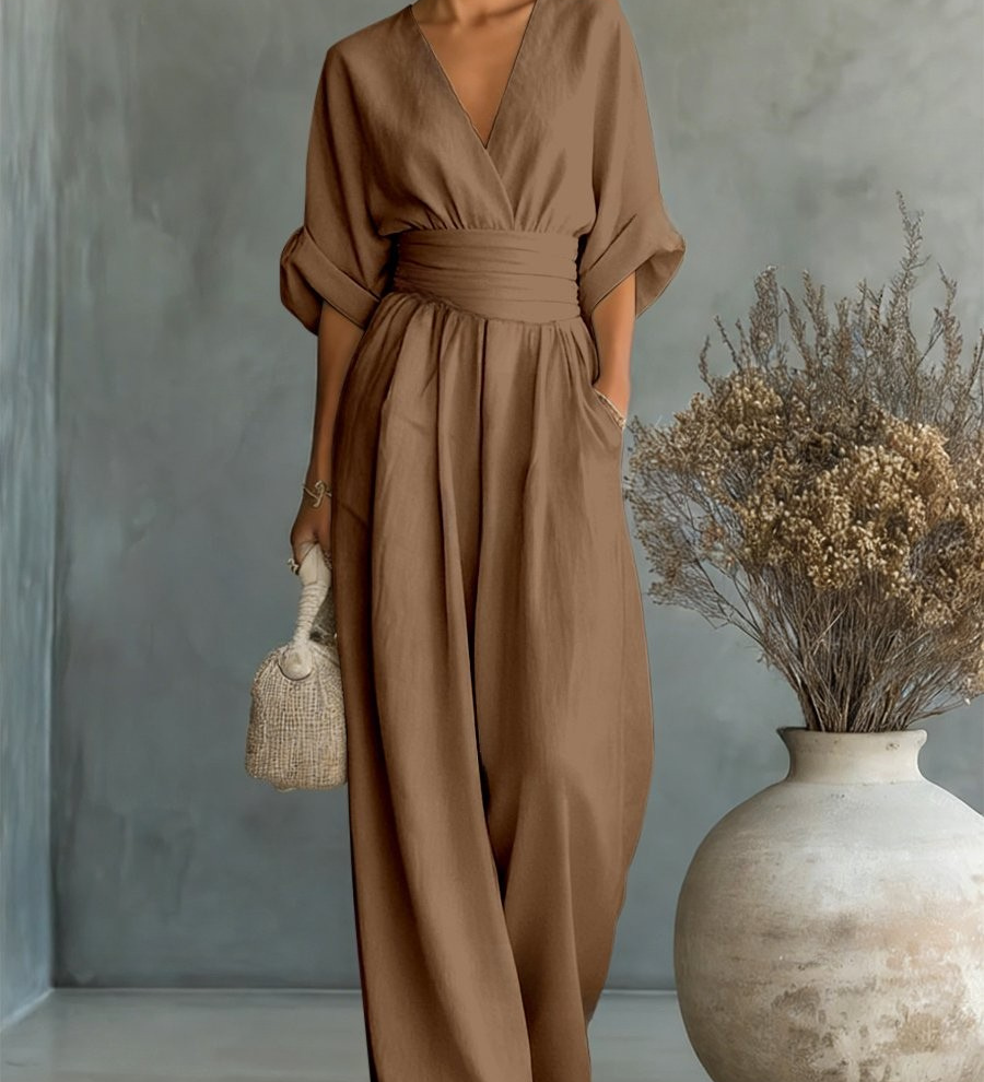 Victoria | Effortless V-Neck Jumpsuit