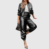 LIVIA - LUXE LEATHER TWO-PIECE SET