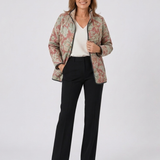 OLIVIA | Quilted Damask Terracotta Jacket Pauline