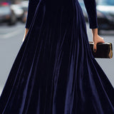 YRENE | OPULENT VELVET MIDI DRESS