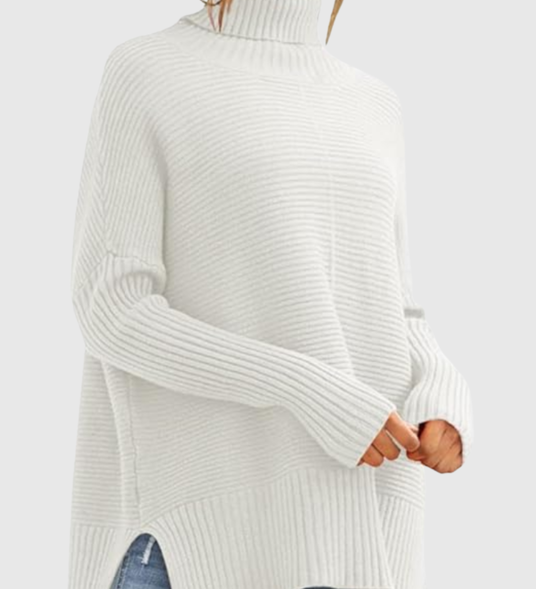 AERONWEN | RIBBED TURTLENECK KNIT JUMPER