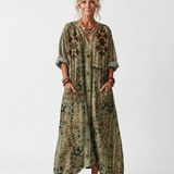 Aleta | Oversized Midi Dress with Buttons and Pockets