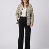 OLIVIA | Quilted Jacket with Floral Tapestry Amélie