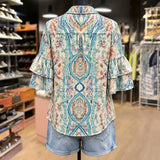 Vintage Floral Print Shirt
