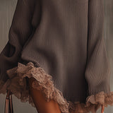 Nina | Ruffled Knit Dress