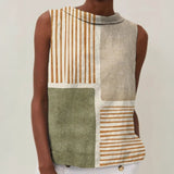 Vintage Colour Block Tank Top