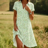 Casual Floral Print Dress