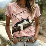 Vintage Floral Print T-Shirt