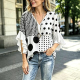 Vintage Polka Dot Blouse