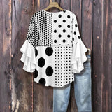 Vintage Polka Dot Blouse
