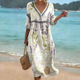Casual Floral Print Dress