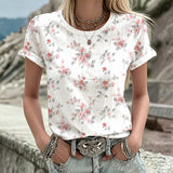 Casual Floral Print T-Shirt